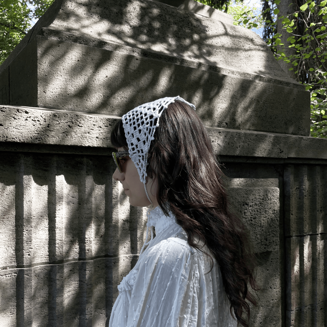 GERTRUD gothic wrap | spiderweb filet crochet 🕸️