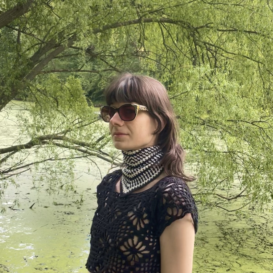 ARADIA modular moss stitch scarf crochet pattern | PDF