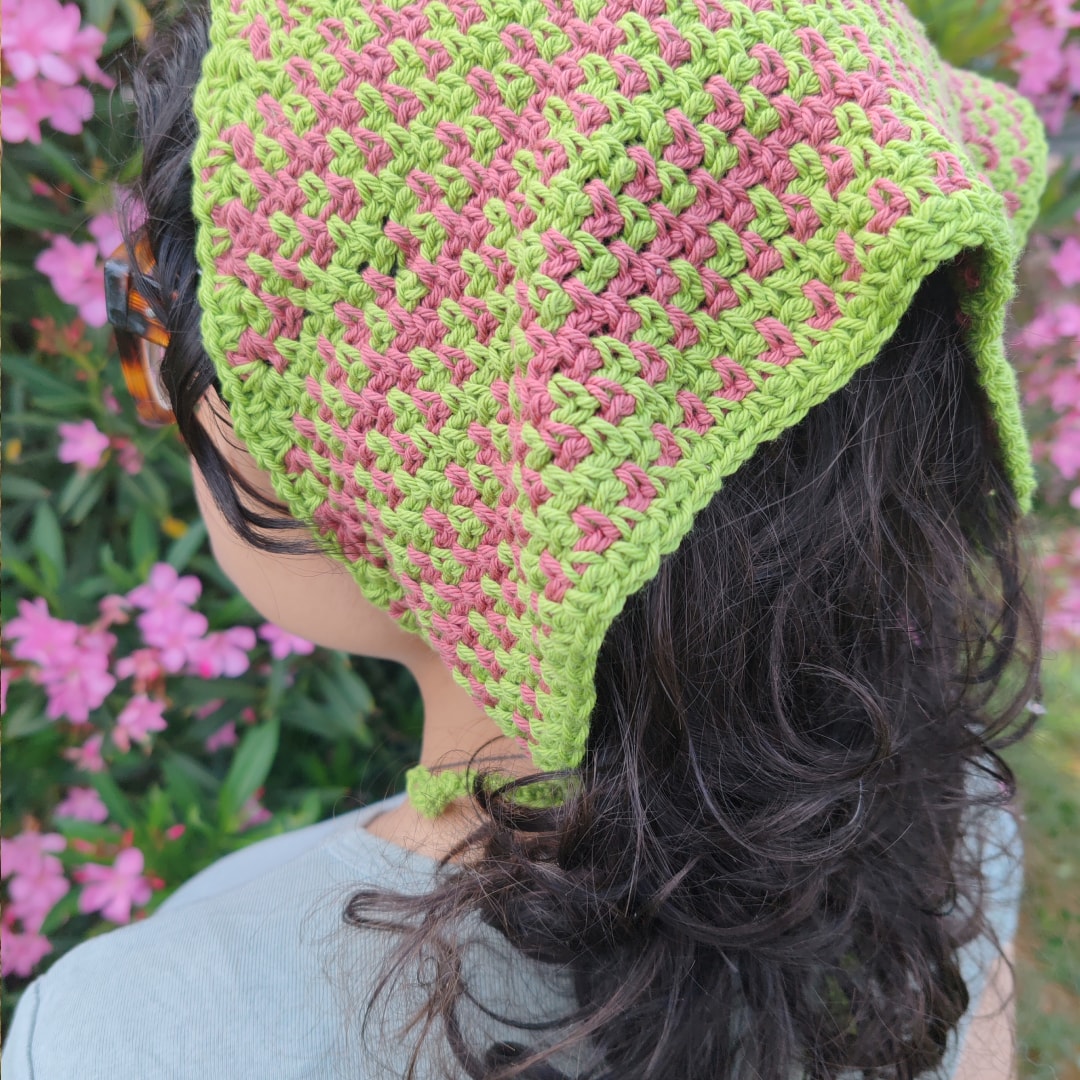 ARADIA modular moss stitch scarf crochet pattern | PDF