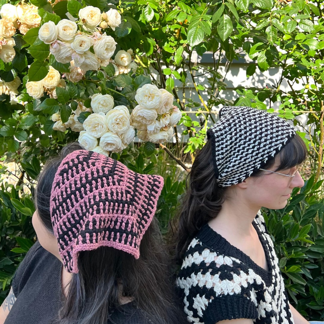 ARADIA modular moss stitch scarf crochet pattern | PDF