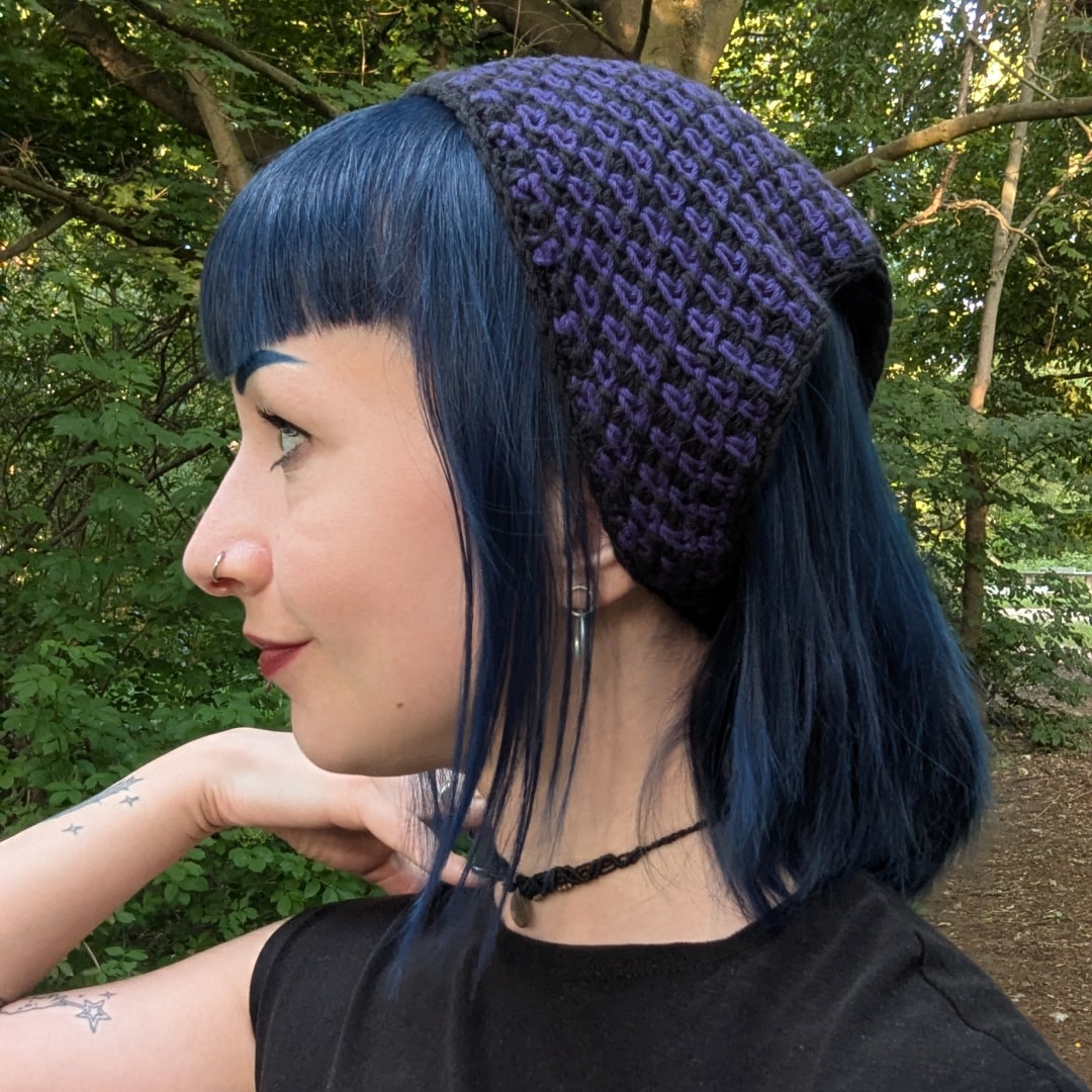ARADIA modular moss stitch scarf crochet pattern | PDF