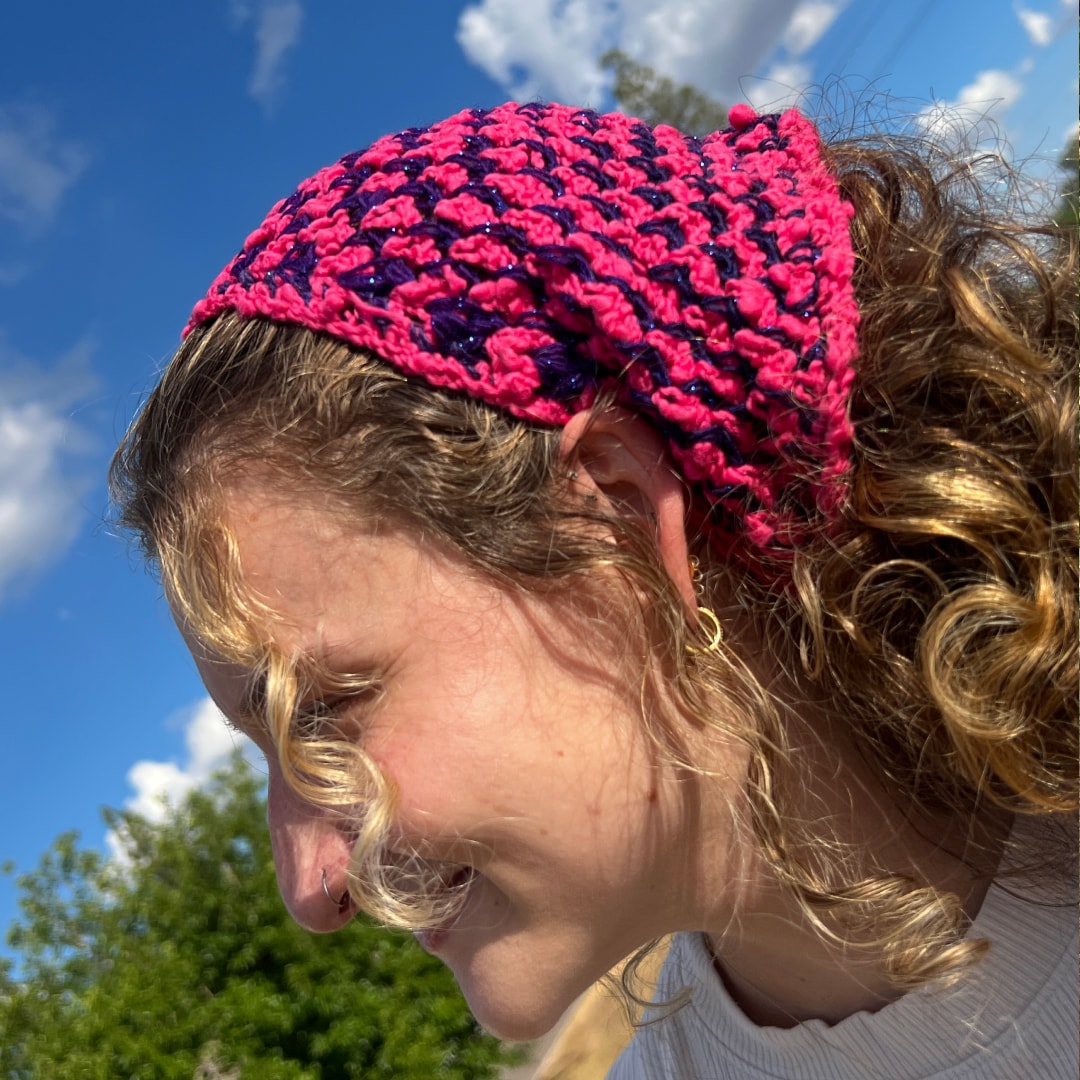 ARADIA modular moss stitch scarf crochet pattern | PDF