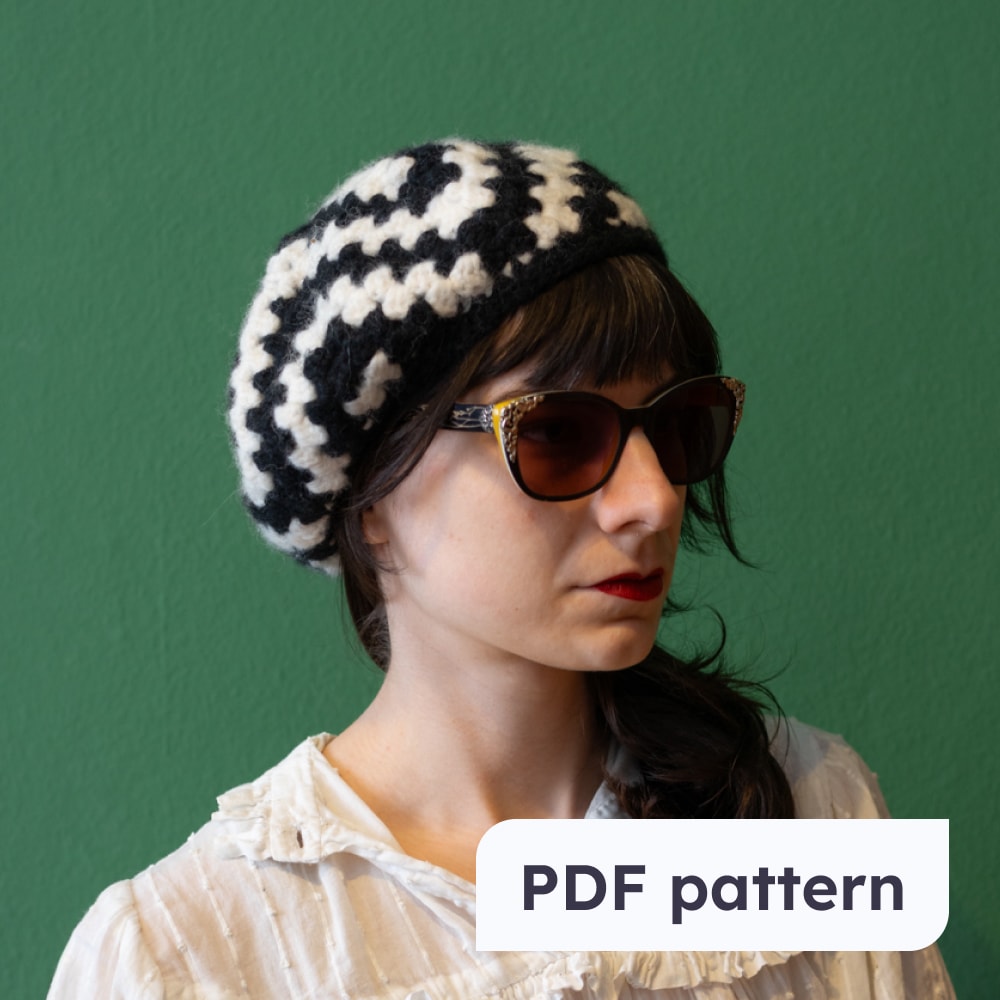ZILPZALP chevron beret crochet pattern | PDF