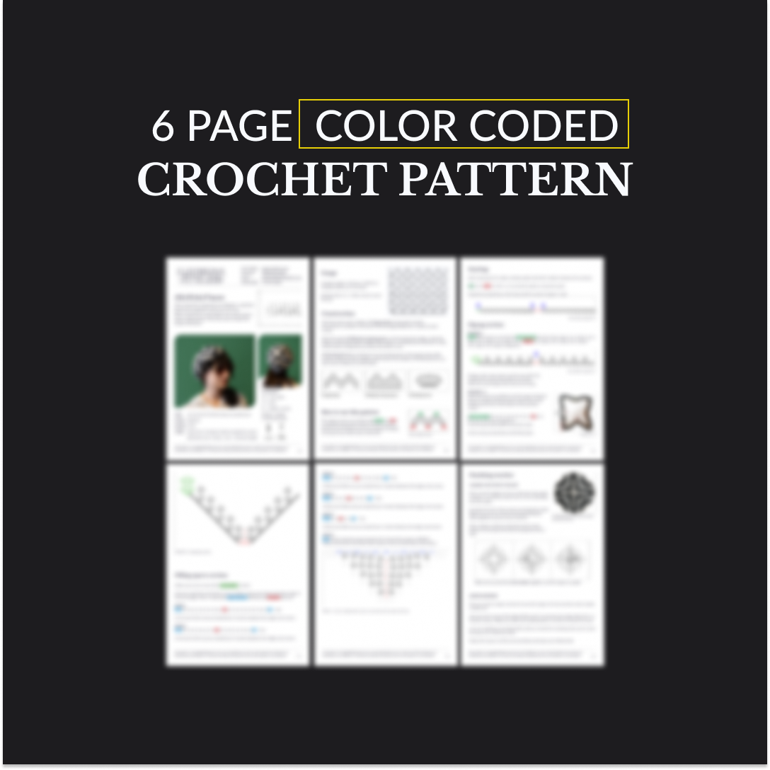 ZILPZALP chevron beret crochet pattern | PDF
