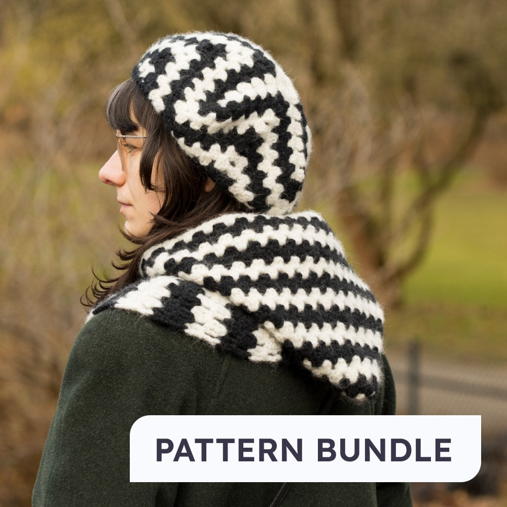LUKREZIA medieval hood crochet pattern | PDF