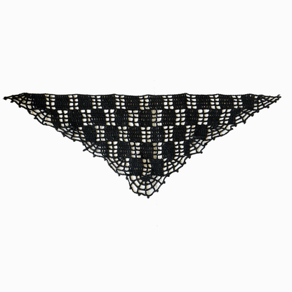 GERTRUD gothic wrap | spiderweb filet crochet 🕸️