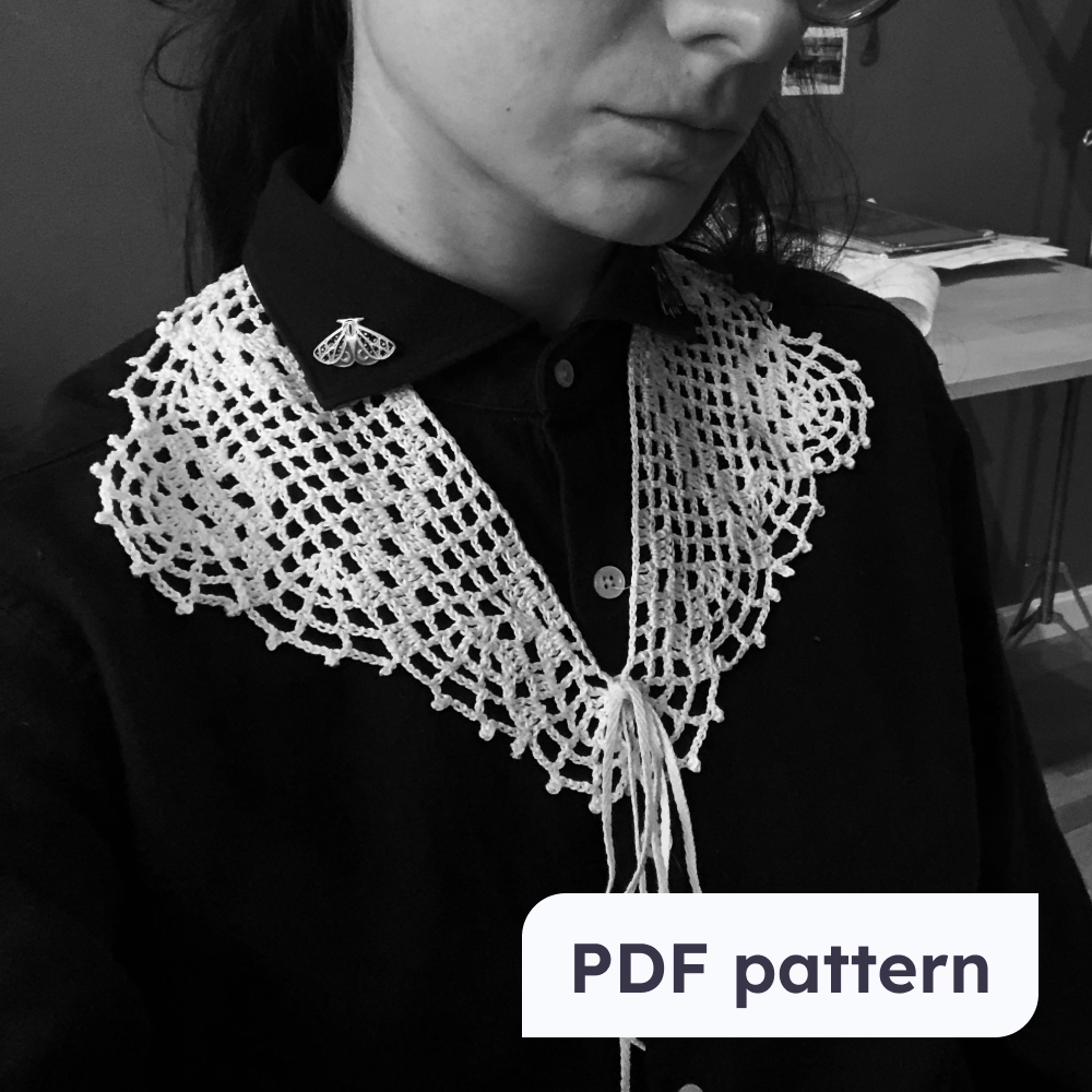 GERTRUD gothic wrap | spiderweb filet crochet 🕸️