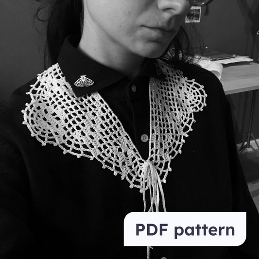 GERTRUD gothic wrap | spiderweb filet crochet 🕸️