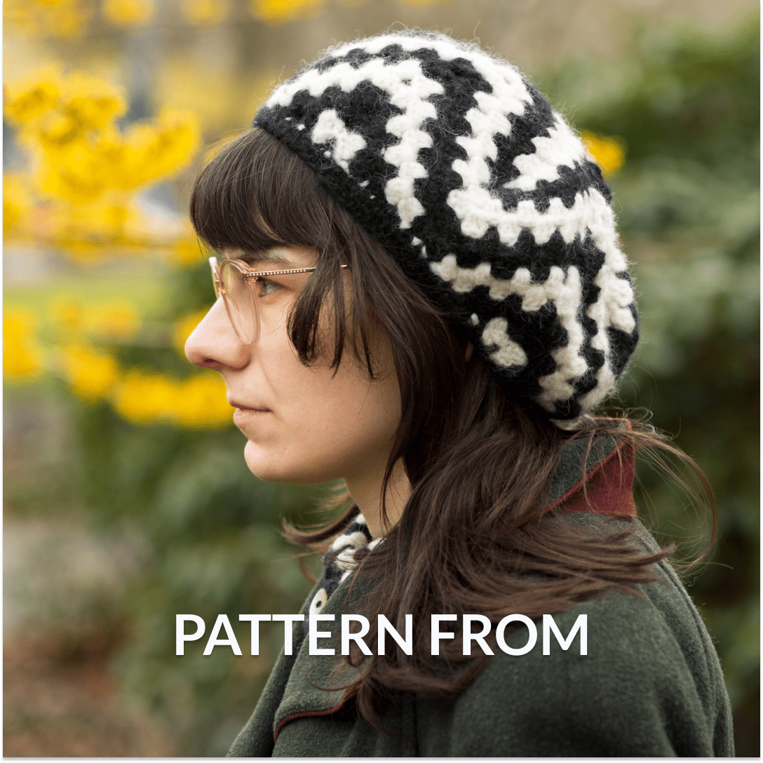 ZILPZALP chevron beret crochet pattern | PDF
