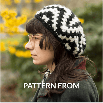 ZILPZALP chevron beret crochet pattern | PDF