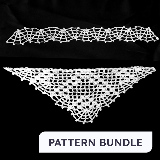 GERTRUD gothic wrap | spiderweb filet crochet 🕸️