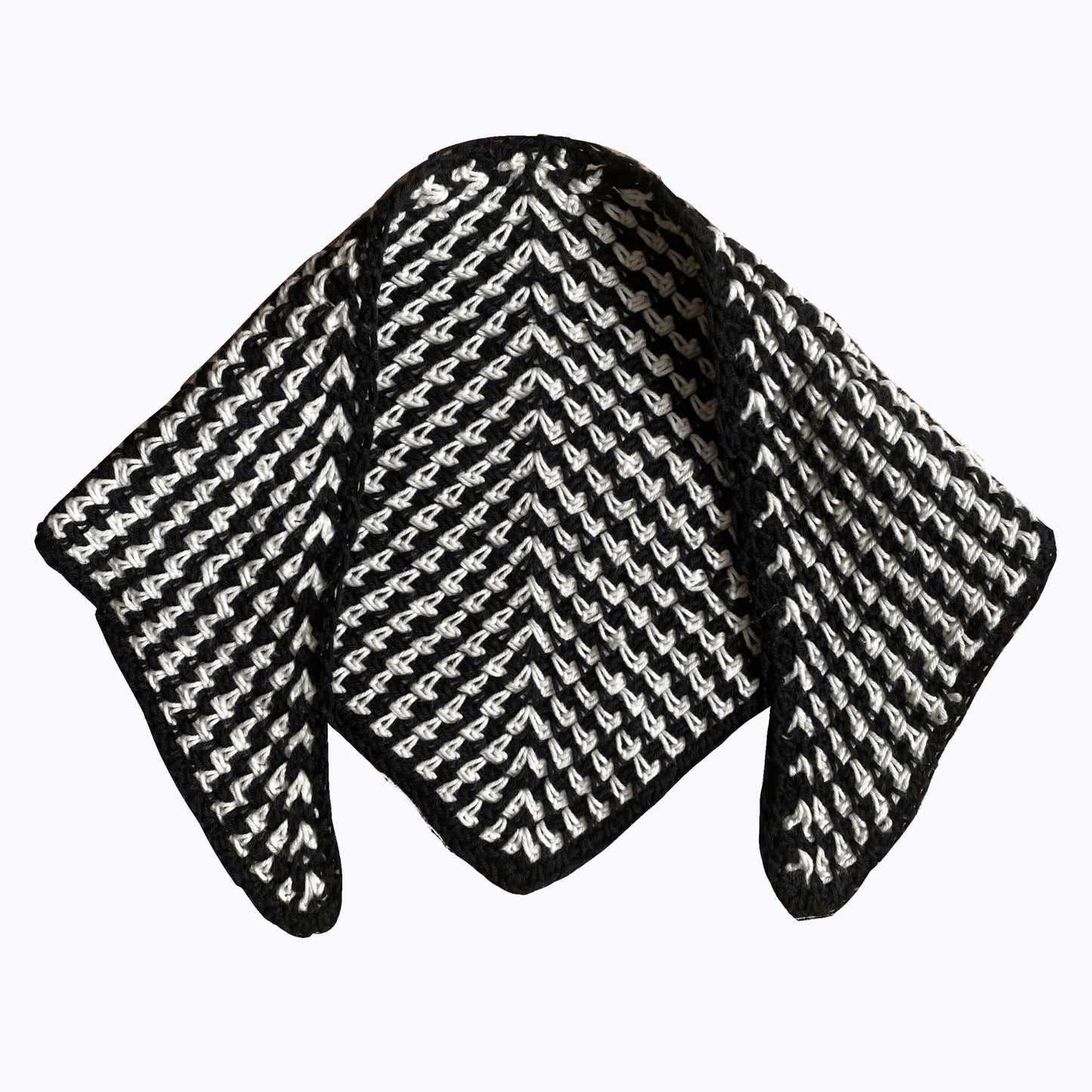 ARADIA modular moss stitch scarf crochet pattern | PDF