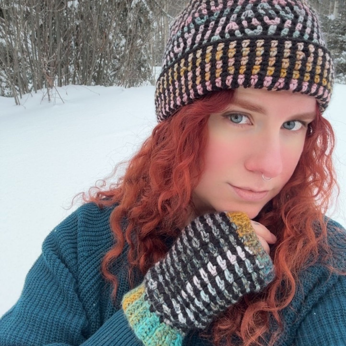 KREUZBERG beanie & fingerless mitts | crochet pattern | PDF